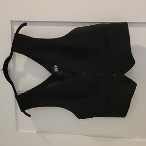 Zara CROSS-BACK Black VEST